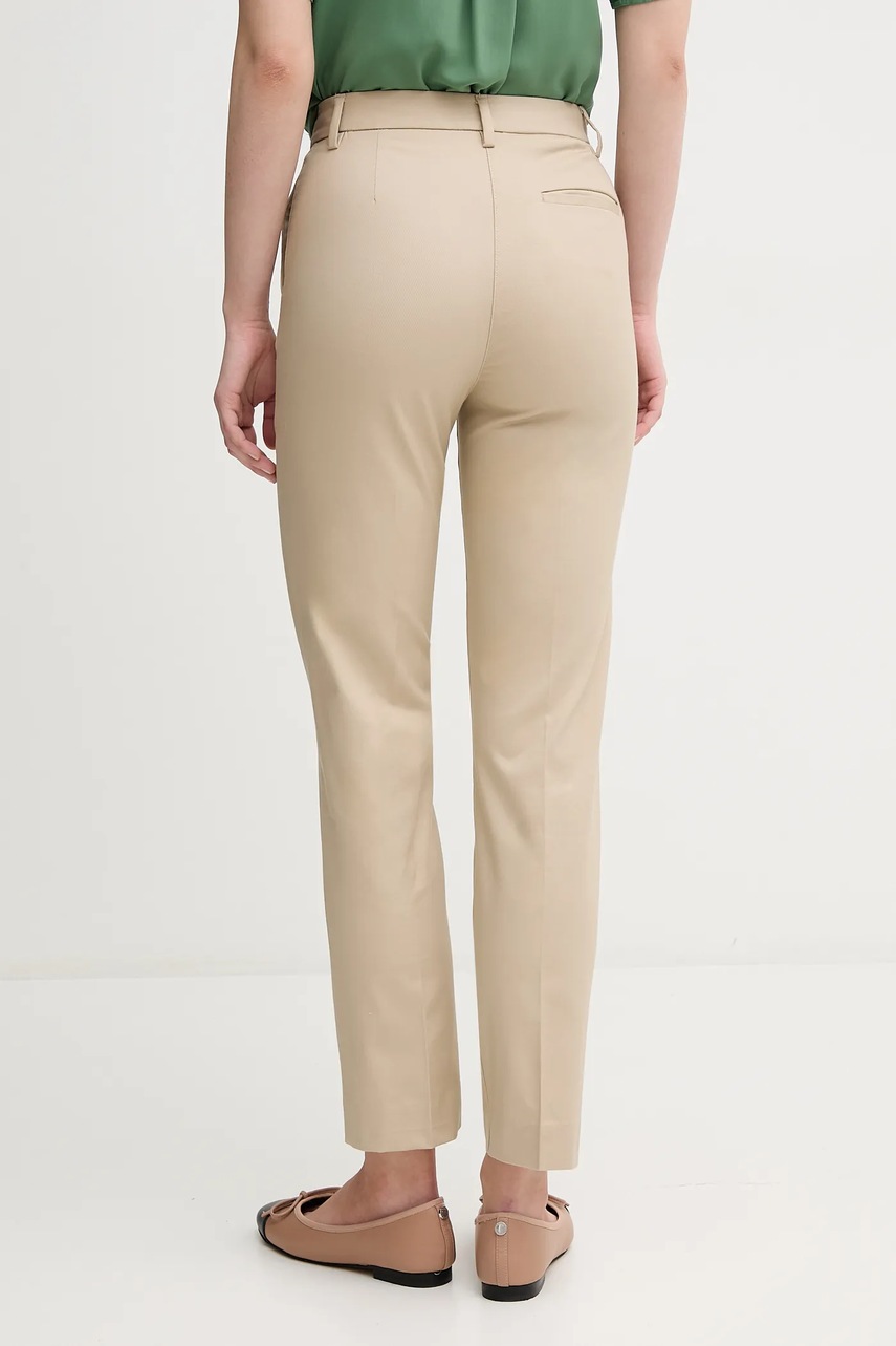 Παντελόνι United Colors of Benetton χρώμα: μπεζ, 40FADF08U φωτογραφία