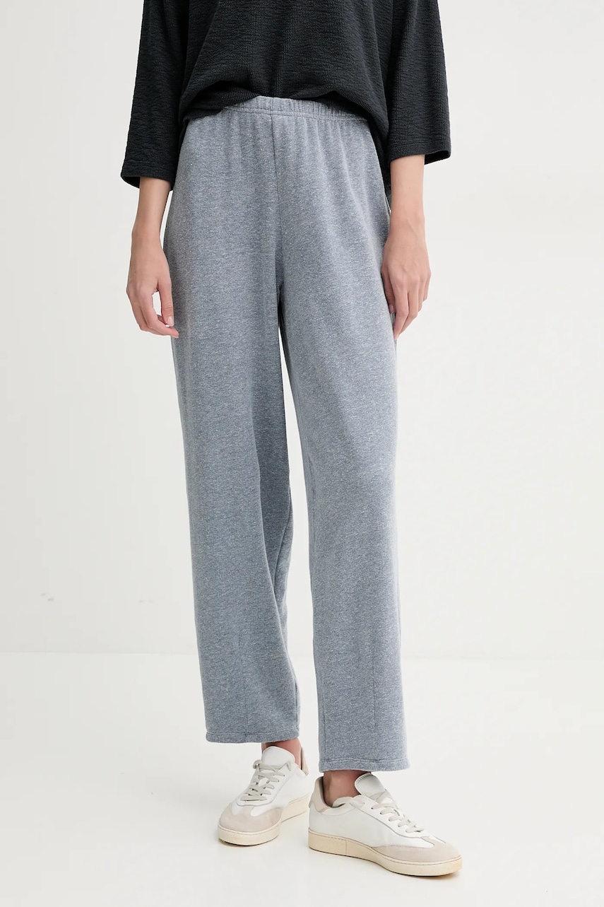 American Vintage pantaloni de trening femei, culoarea negru, neted, OFY05AE25 American Vintage pantaloni de trening femei, culoarea negru, neted, OFY05AE25
