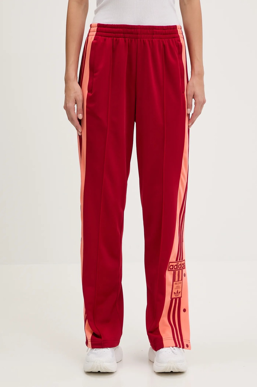 Levně Tepláky adidas Originals Adibreak dámské, červená barva, JP2305