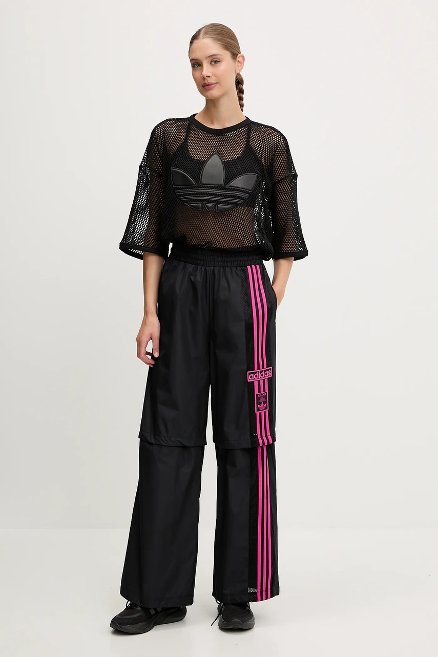 Спортивные штаны adidas Originals Woven Trackpant цвет чёрный узор JD0088