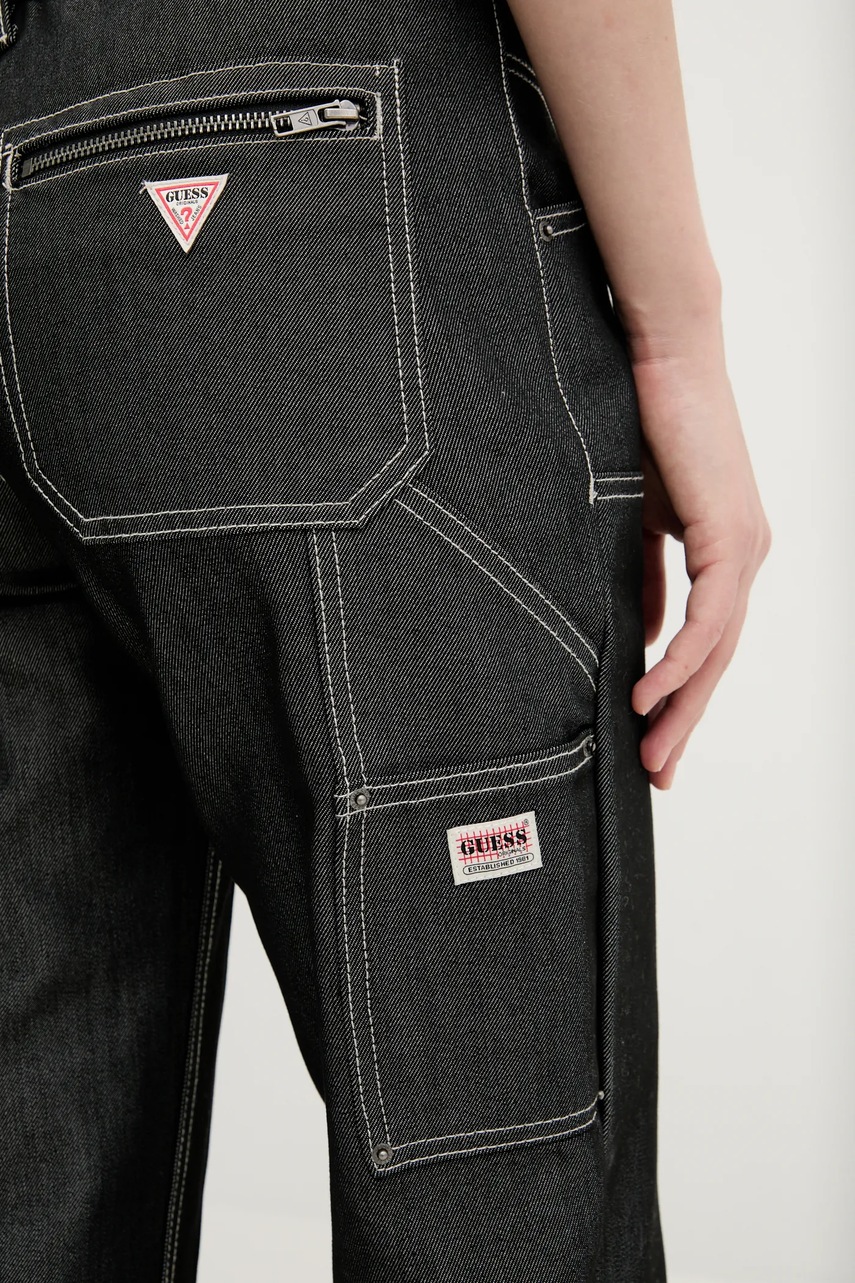 Παντελόνι Guess Originals χρώμα: γκρι, W5RG10 D5L30 φωτογραφία