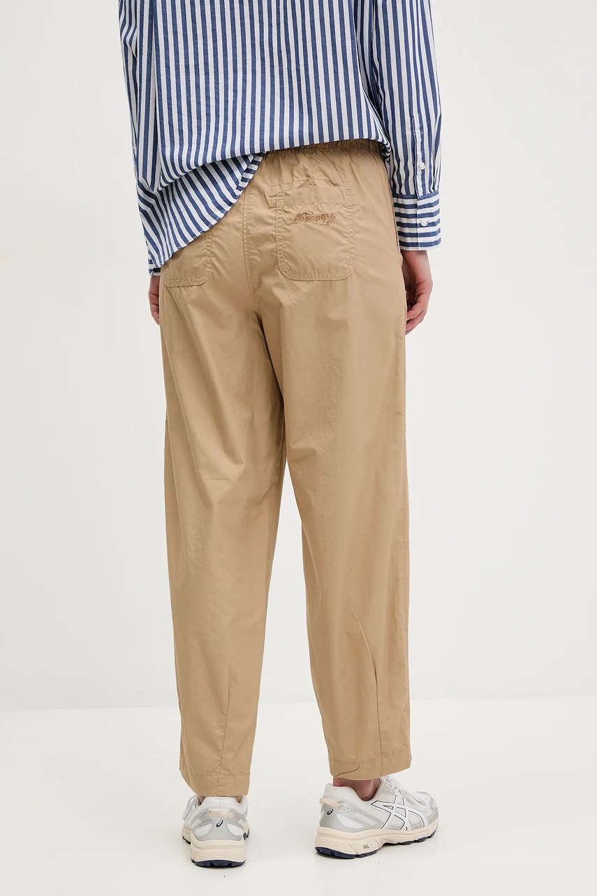 Βαμβακερό παντελόνι Napapijri M-Cisa χρώμα: μπεζ, NP0A4IFVN1Q1 φωτογραφία