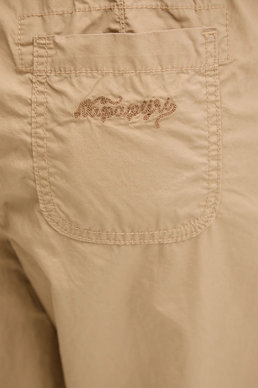 Βαμβακερό παντελόνι Napapijri M-Cisa χρώμα: μπεζ, NP0A4IFVN1Q1 φωτογραφία