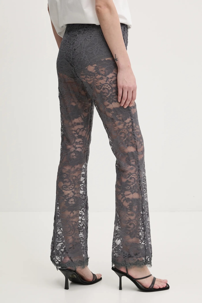Kalhoty Never Fully Dressed Charcoal Lace