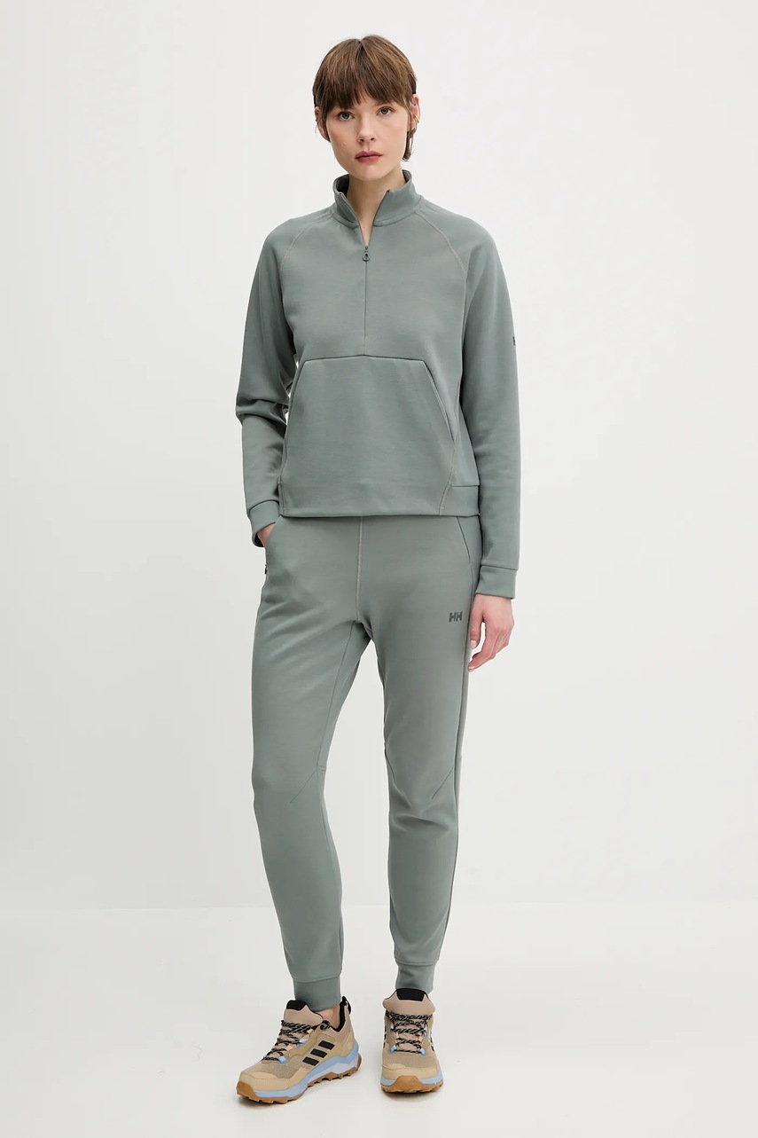 Спортивные штаны Helly Hansen HP TECH цвет зелёный однотонные 34492