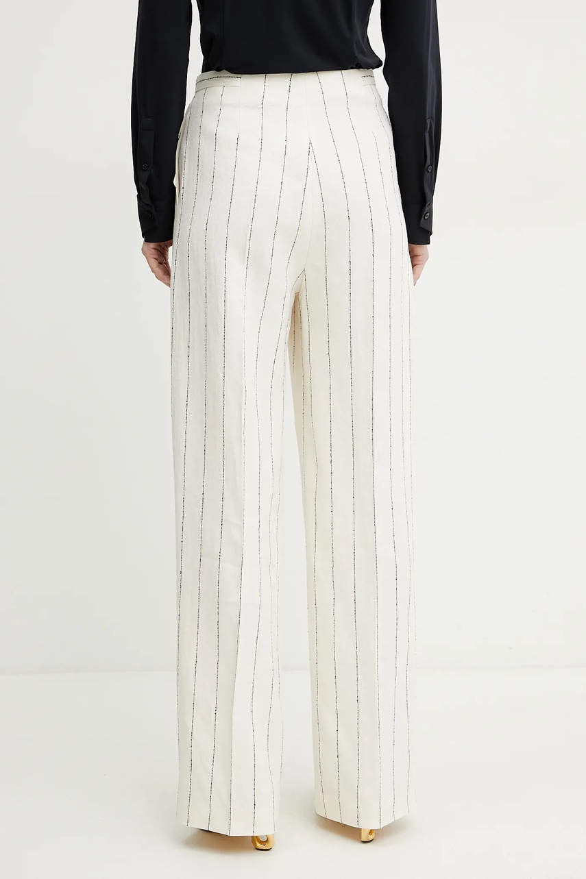 Lněné kalhoty BOSS (obrázek 3)