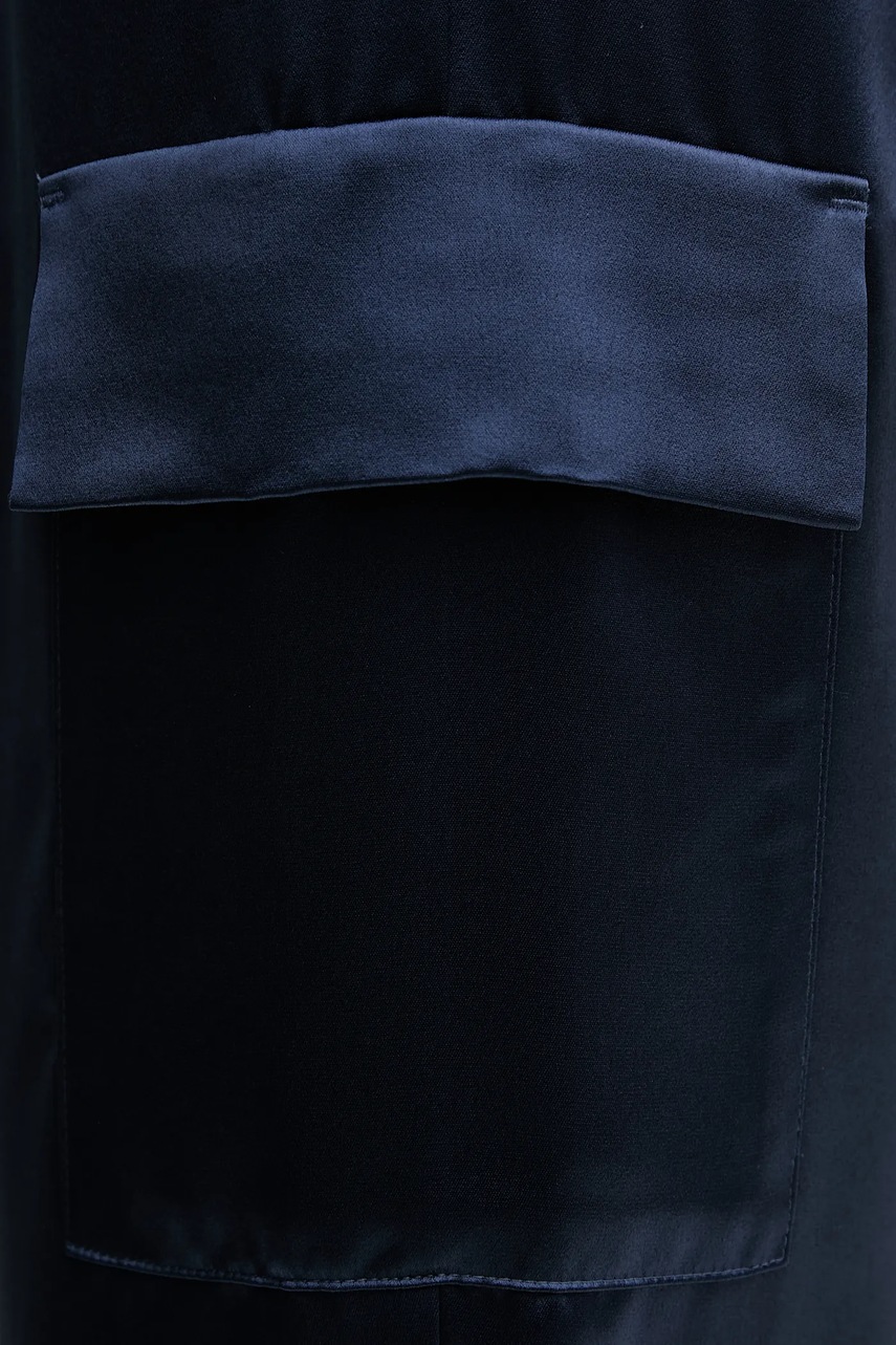 Παντελόνι Guess NEW MARZIA χρώμα: ναυτικό μπλε, W5GB08 WG7C0 φωτογραφία