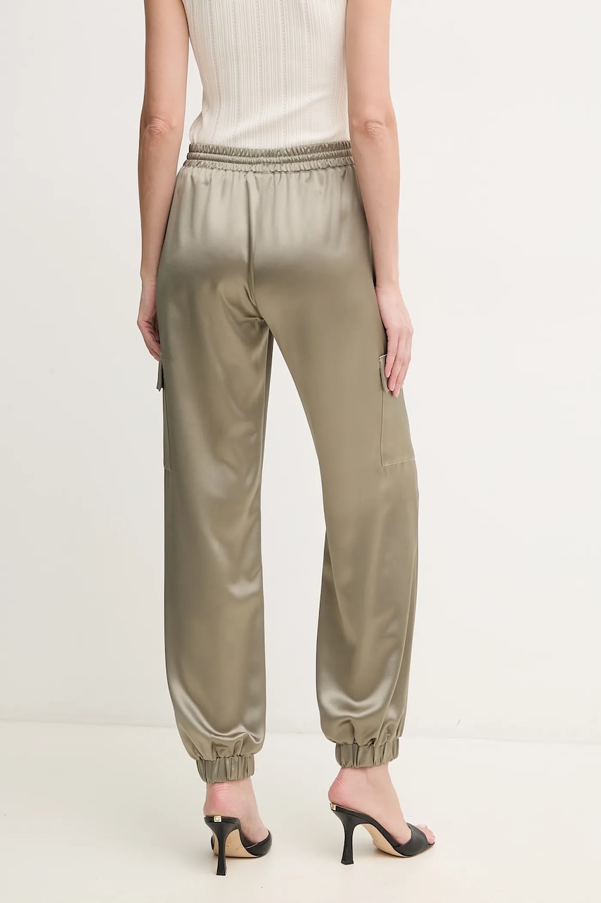 Брюки Guess NEW MARZIA женские цвет зелёный высокая посадка W5GB08 WG7C0 Брюки Guess NEW MARZIA женские цвет зелёный высокая посадка W5GB08 WG7C0