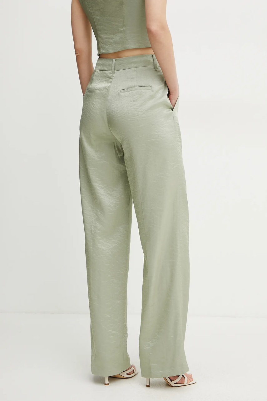 Παντελόνι Guess CAMILLE χρώμα: πράσινο, W5GB53 WH5F0 φωτογραφία