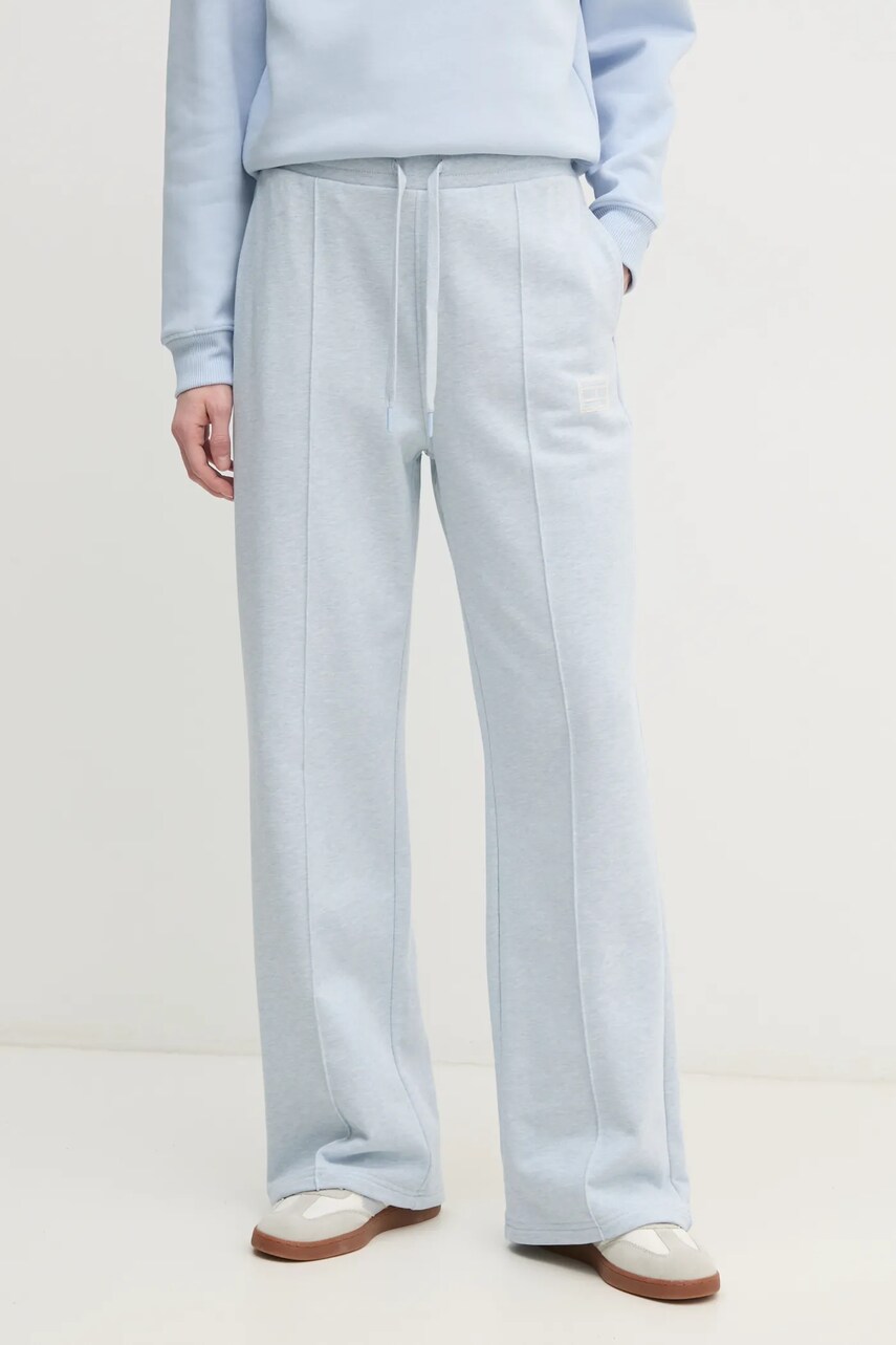 Levně Bavlněné tepláky Tommy Hilfiger modrá barva, WW0WW44678