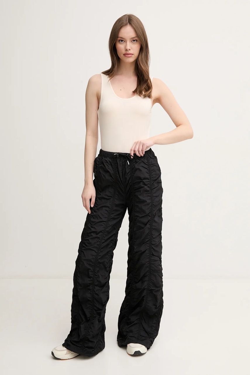 Брюки Alpha Industries Parachute Pants Wmn цвет чёрный прямые высокая посадка 156022