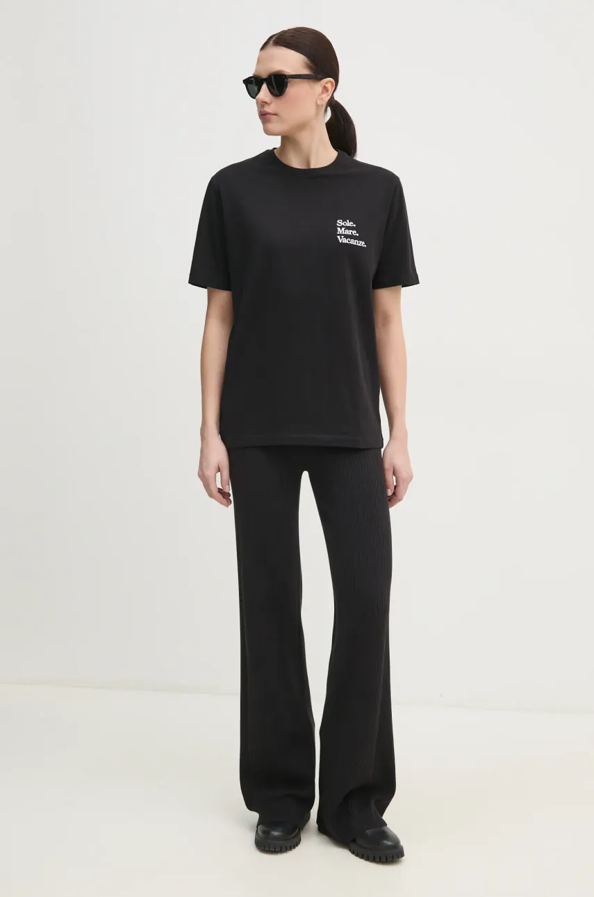 Брюки Calvin Klein Jeans женские цвет чёрный прямые высокая посадка J20J225336 Брюки Calvin Klein Jeans женские цвет чёрный прямые высокая посадка J20J225336
