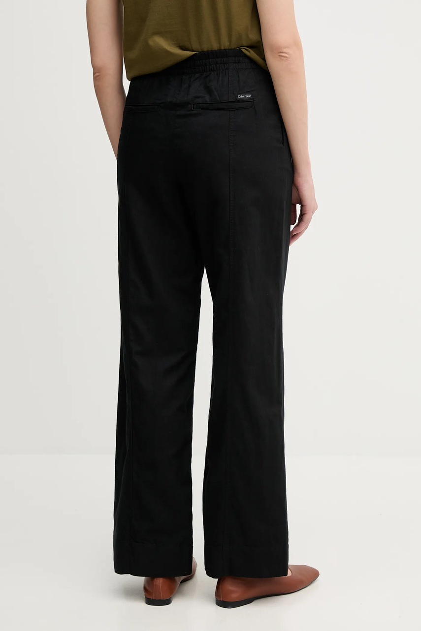 Παντελόνι με λινό μείγμα Calvin Klein Jeans φωτογραφία