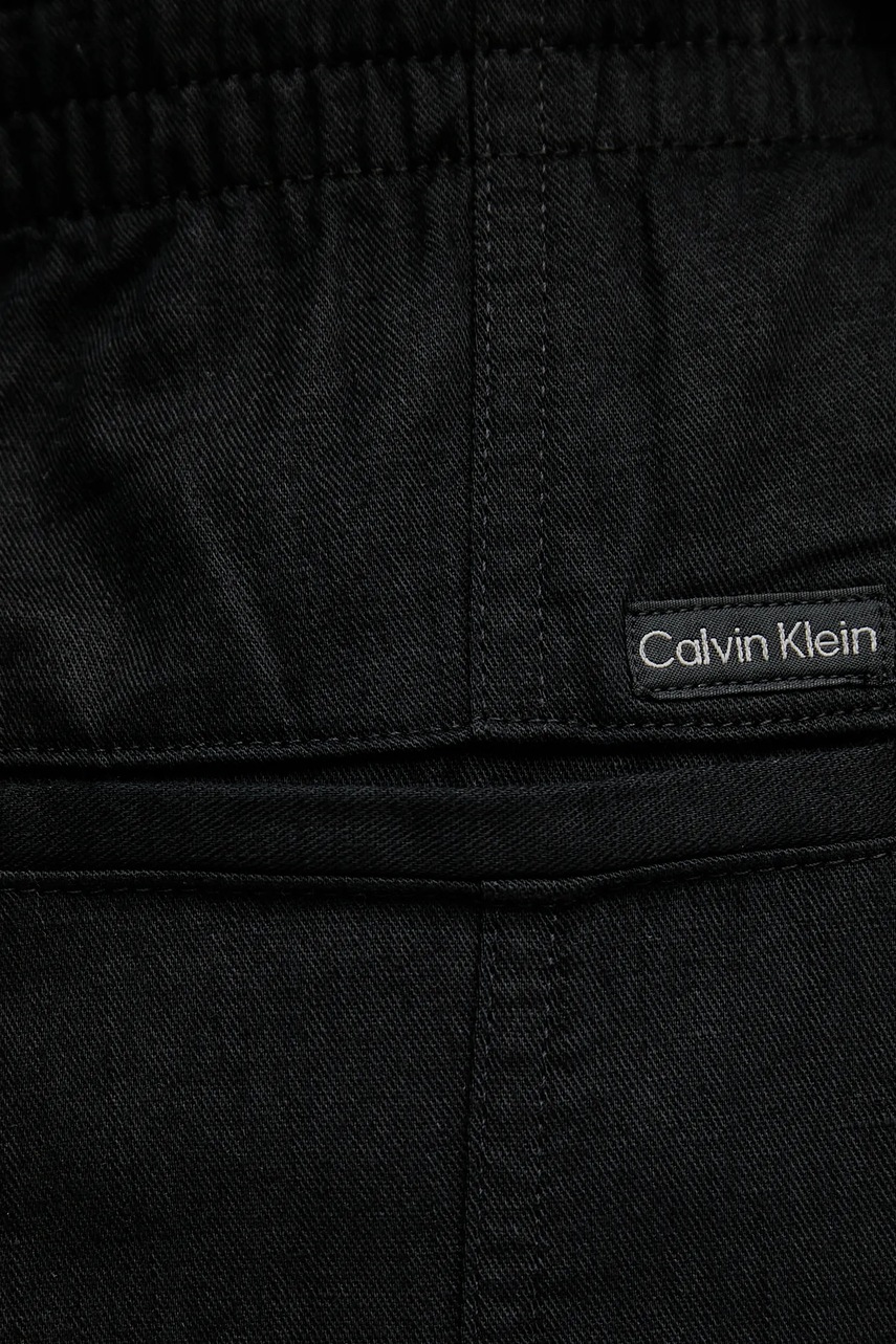 Παντελόνι με λινό μείγμα Calvin Klein Jeans φωτογραφία