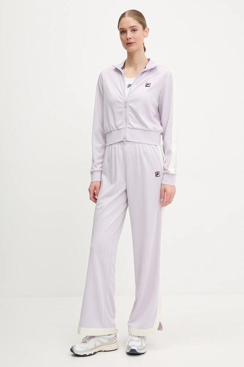 Спортивные штаны Fila Lorce цвет фиолетовый однотонные FAW1012