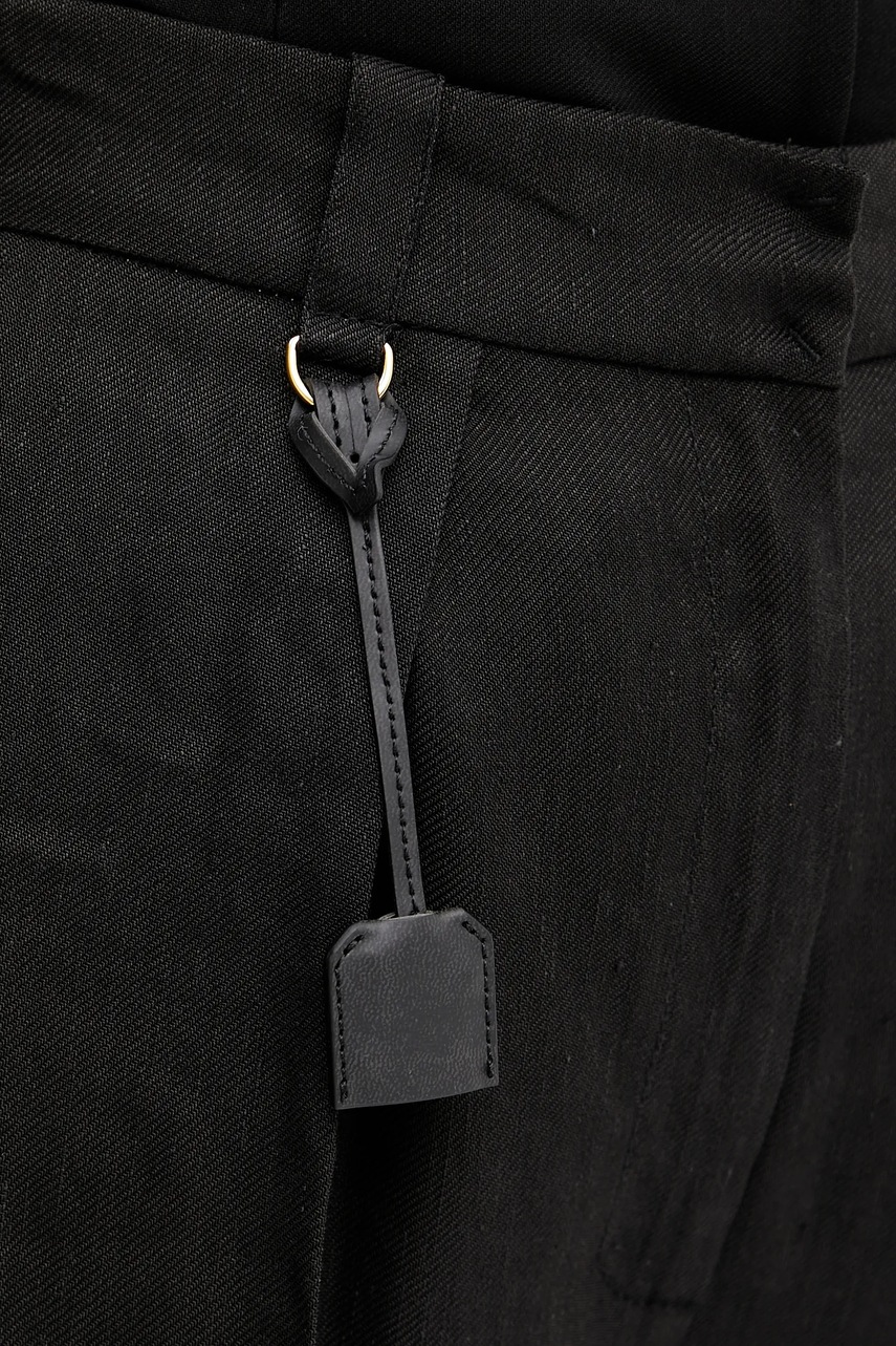 Lněné kalhoty Elisabetta Franchi (obrázek 4)