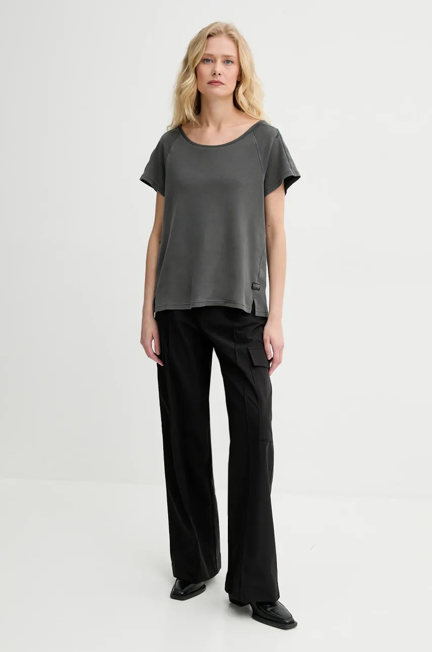 Брюки G-Star Raw женские цвет чёрный широкие высокая посадка D26036-D909 Брюки G-Star Raw женские цвет чёрный широкие высокая посадка D26036-D909
