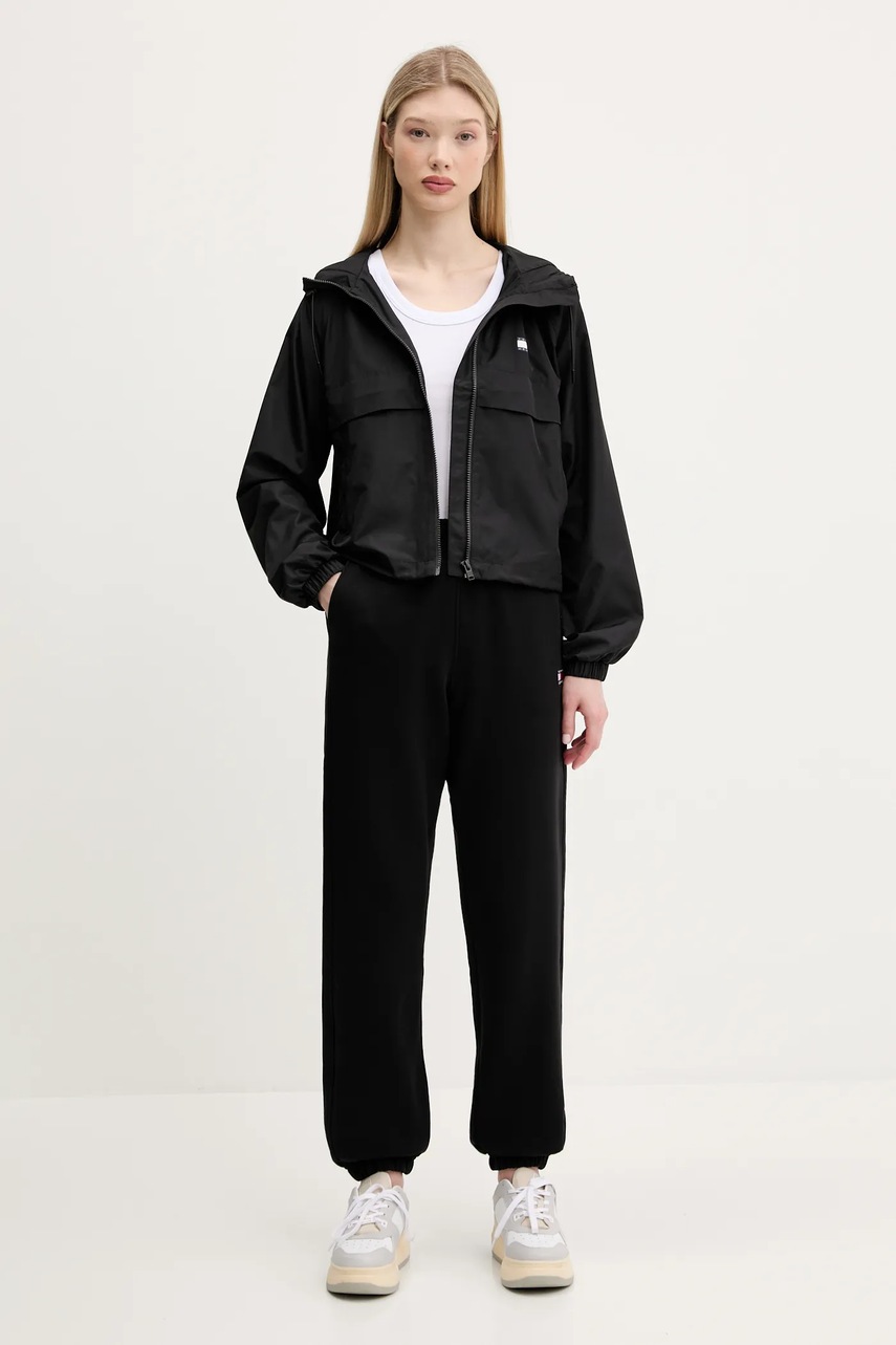 Детские хлопковые штаны Tommy Jeans цвет чёрный однотонные DW0DW20679