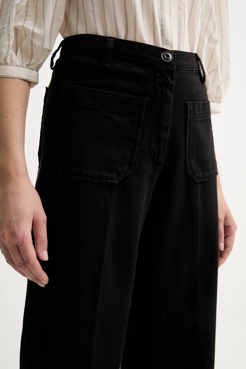 Τζιν παντελόνι Sessun χρώμα: μαύρο, 23507001 φωτογραφία