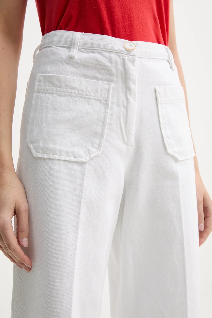 Τζιν παντελόνι Sessun χρώμα: άσπρο, 24221005 φωτογραφία