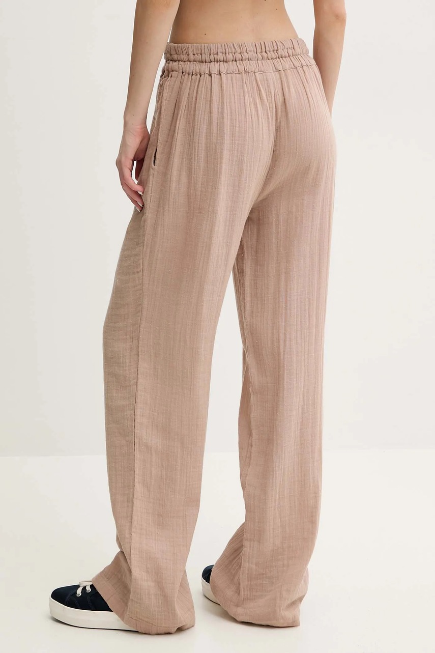 Βαμβακερό παντελόνι Melissa Odabash χρώμα: καφέ, Krissy φωτογραφία