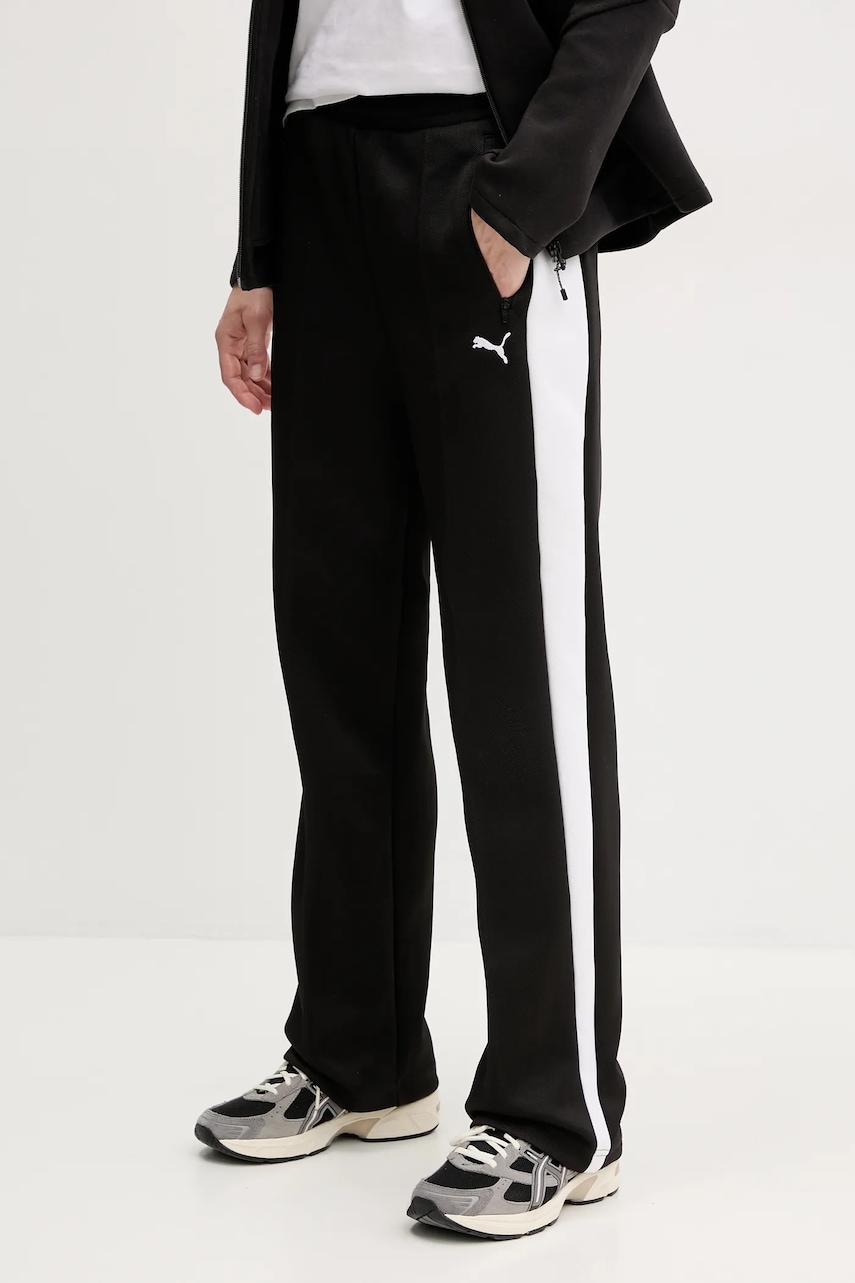 Puma pantaloni de trening femei, culoarea negru, modelator, 629797