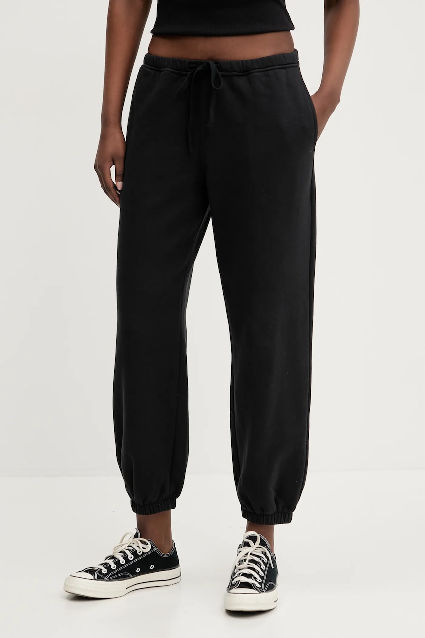 Hollister Co. pantaloni de trening culoarea negru, uni, KI347-5006