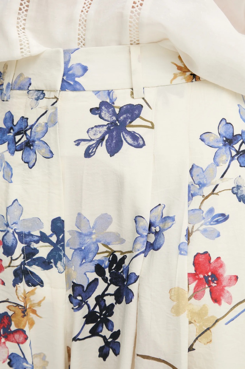 Παντελόνι MUNTHE FAICUS χρώμα: μπεζ, 251142525121 φωτογραφία