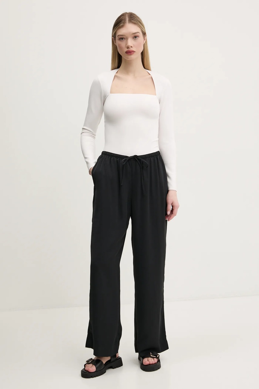 Παντελόνι Abercrombie & Fitch χρώμα: μαύρο, KI156-5147 φωτογραφία