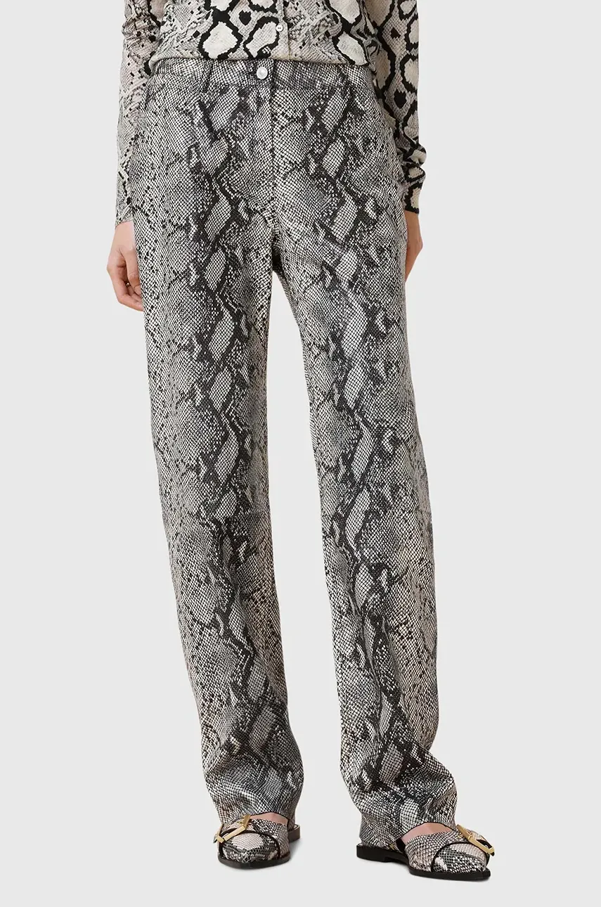Кожаные брюки AllSaints SAIGE женские прямые средняя посадка W012TC Кожаные брюки AllSaints SAIGE женские прямые средняя посадка W012TC
