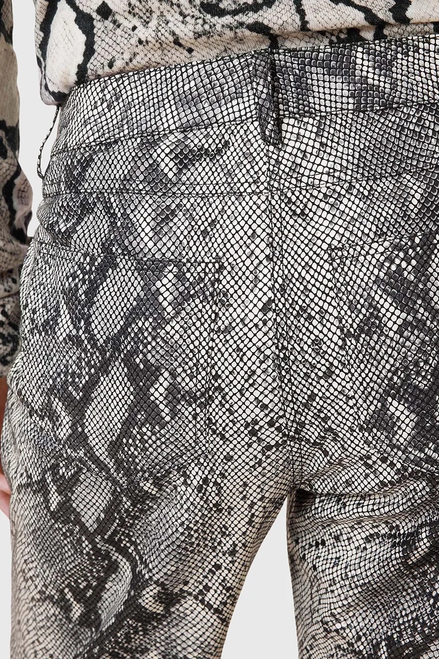 Δερμάτινο παντελόνι AllSaints SAIGE φωτογραφία