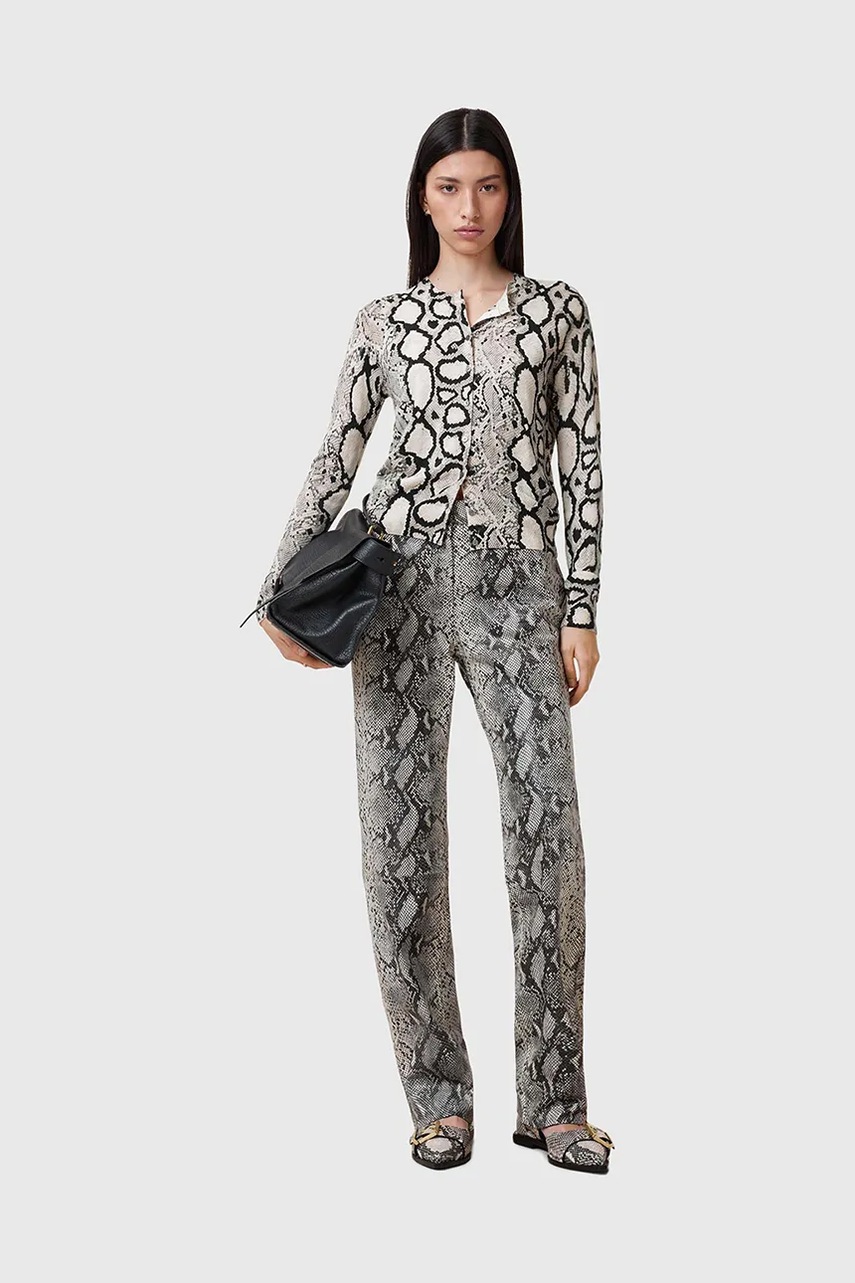 Δερμάτινο παντελόνι AllSaints SAIGE φωτογραφία