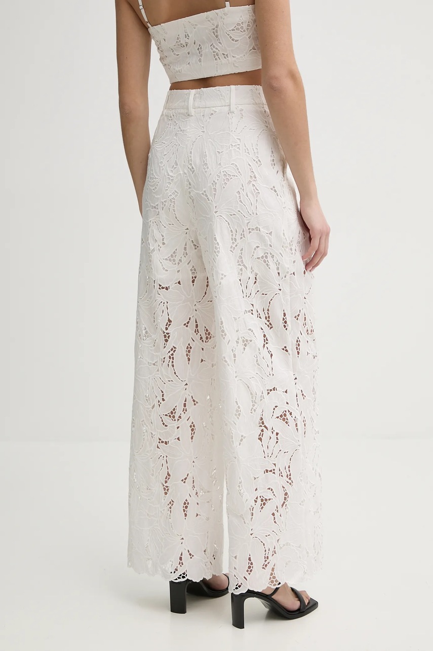 Παντελόνι ISABELLE BLANCHE χρώμα: άσπρο, IS25SS-P136-T020 φωτογραφία