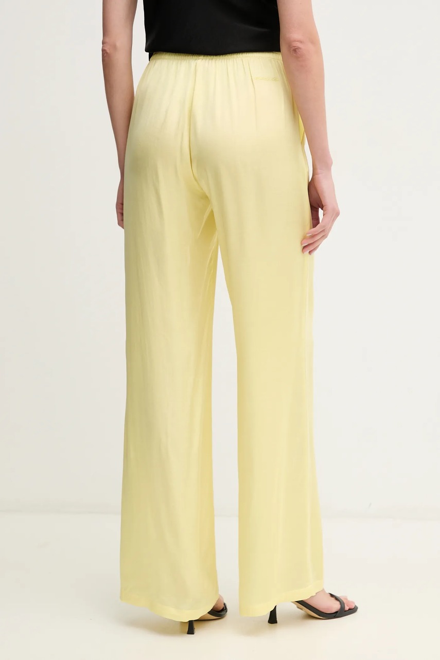 Παντελόνι Ermanno Firenze χρώμα: κίτρινο, 56TP078EL1 φωτογραφία