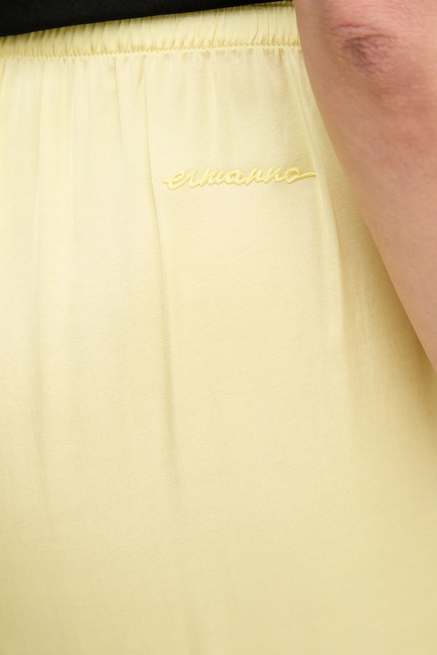 Παντελόνι Ermanno Firenze χρώμα: κίτρινο, 56TP078EL1 φωτογραφία