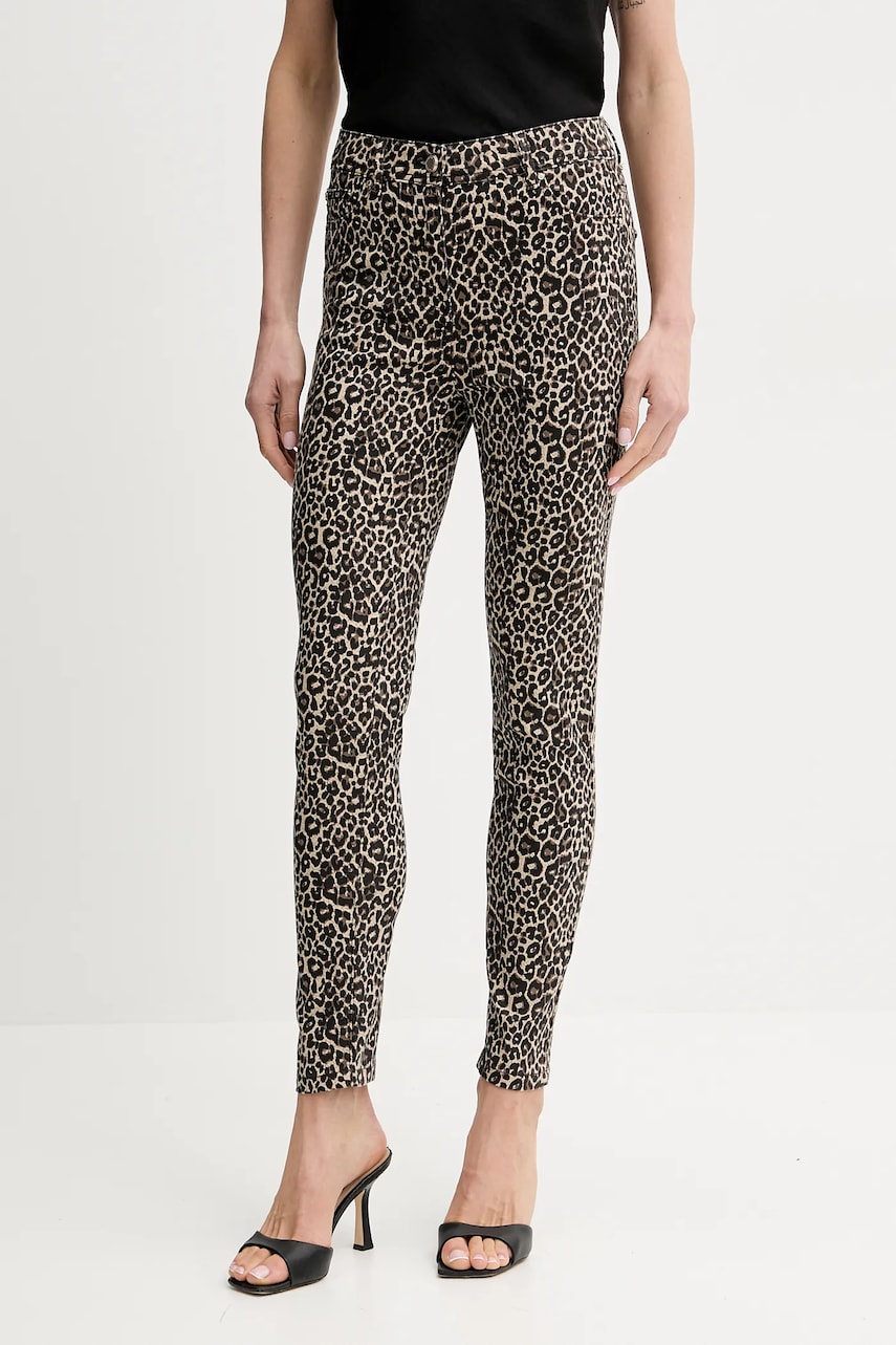 Morgan jeans PEVAM femei, culoarea bej, PEVAM Morgan jeans PEVAM femei, culoarea bej, PEVAM