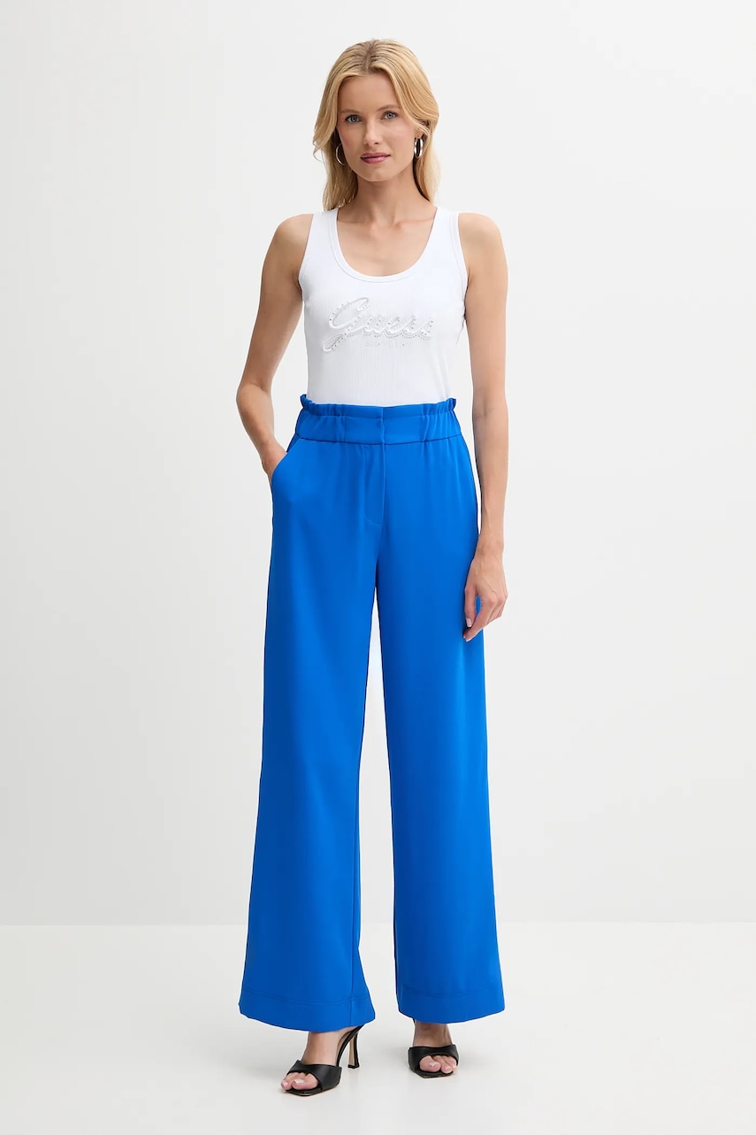 Брюки Morgan PBIRD цвет чёрный прямые высокая посадка PBIRD Брюки Morgan PBIRD цвет чёрный прямые высокая посадка PBIRD