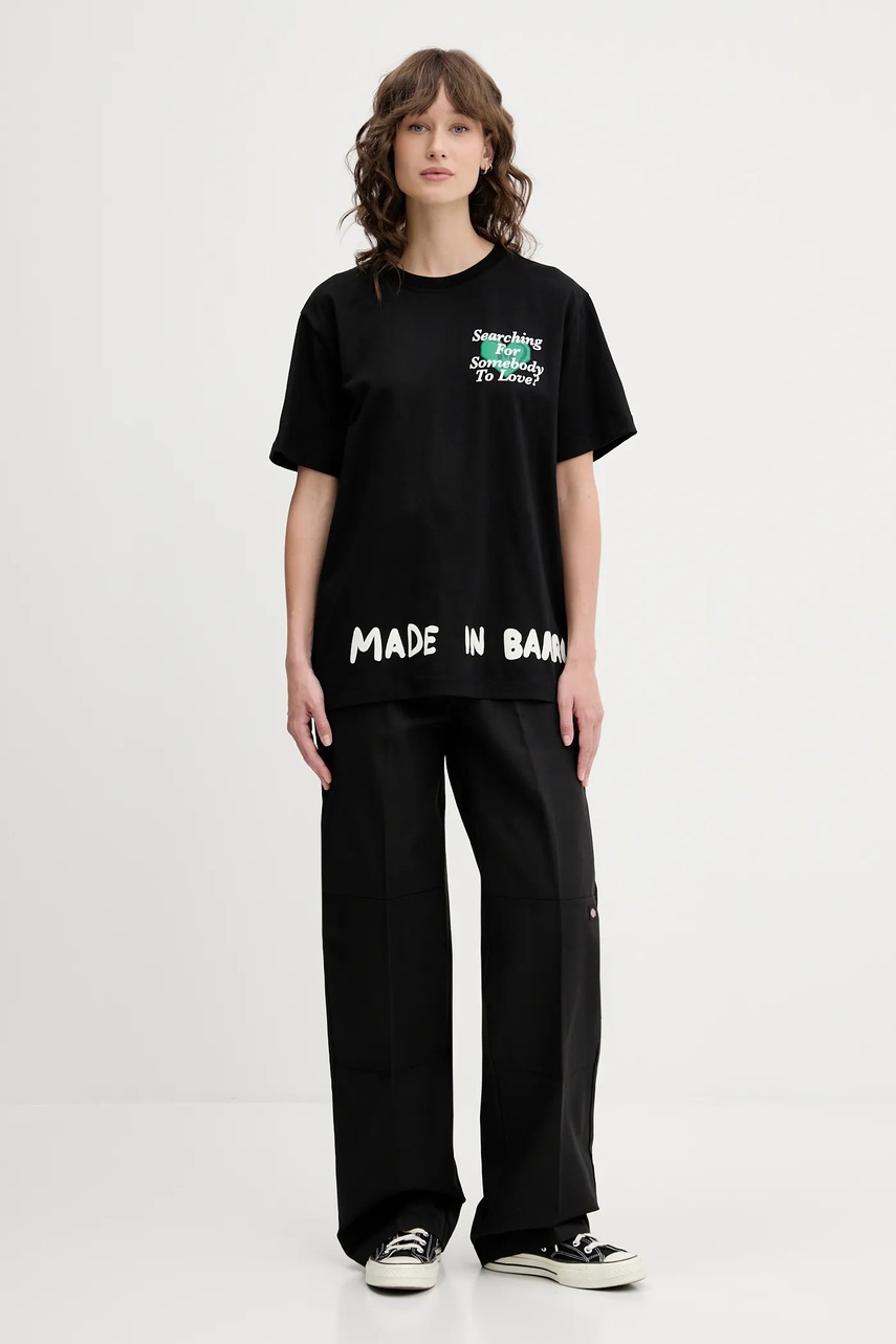 Брюки Dickies цвет чёрный широкие высокая посадка DK0DW283BLK1