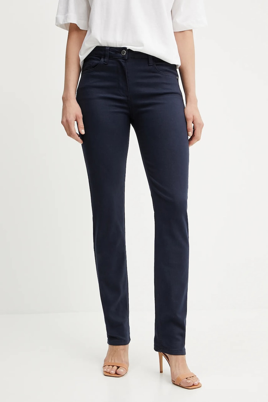 Morgan jeans PETROI femei, culoarea bleumarin, PETROI