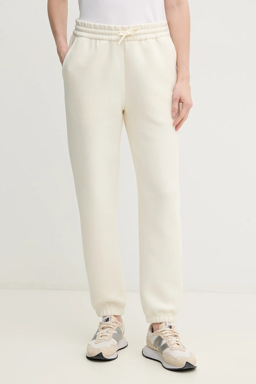 MACKAGE pantaloni de trening femei, culoarea bej, neted, NEV.R