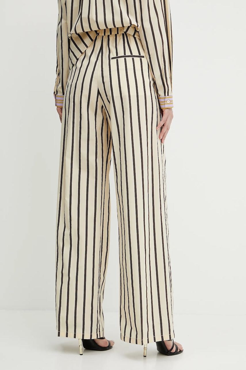 Брюки Forte Forte цвет бежевый широкие высокая посадка 13852 my pants Брюки Forte Forte цвет бежевый широкие высокая посадка 13852 my pants