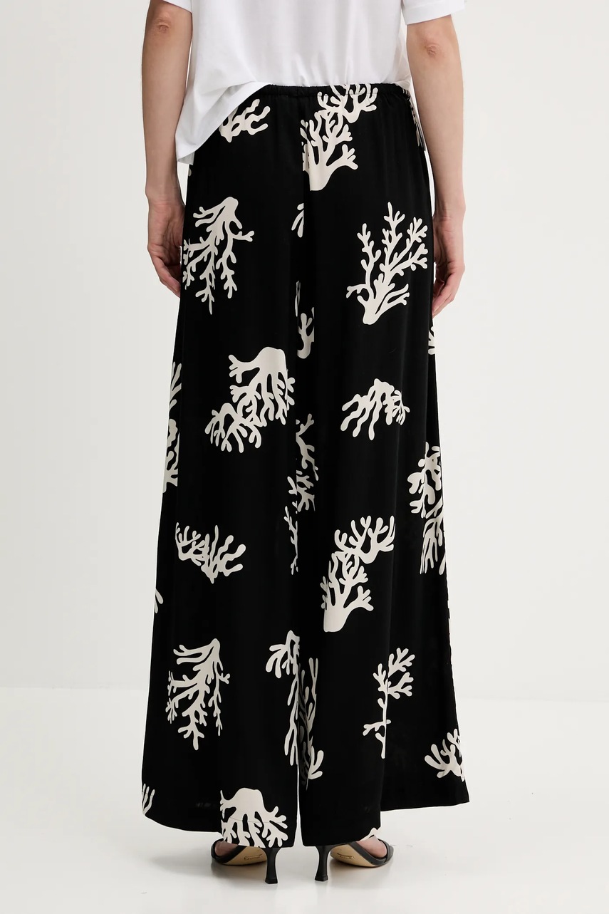 Παντελόνι United Colors of Benetton χρώμα: μαύρο, 4QYZ5F00D φωτογραφία