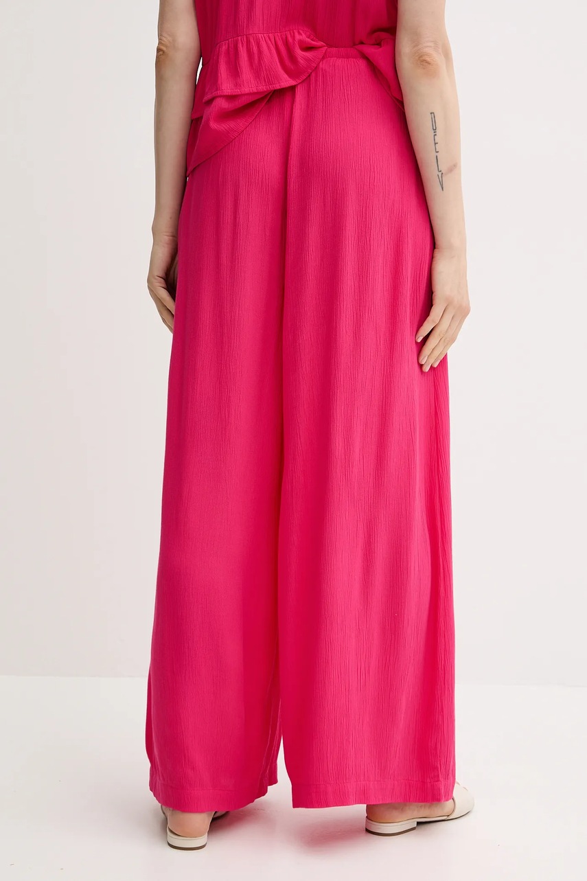 Παντελόνι United Colors of Benetton χρώμα: ροζ, 4VW95F00C φωτογραφία