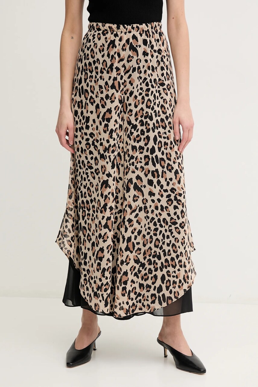Joseph Ribkoff pantaloni culoarea bej, fason culottes, high waist, 252156