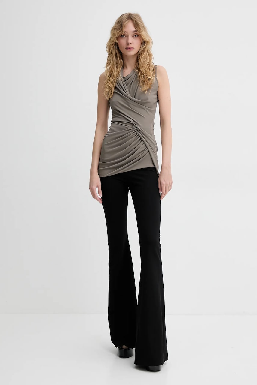 Брюки Rick Owens Lilies женские цвет чёрный клёш высокая посадка LI01E4338JCVS Брюки Rick Owens Lilies женские цвет чёрный клёш высокая посадка LI01E4338JCVS