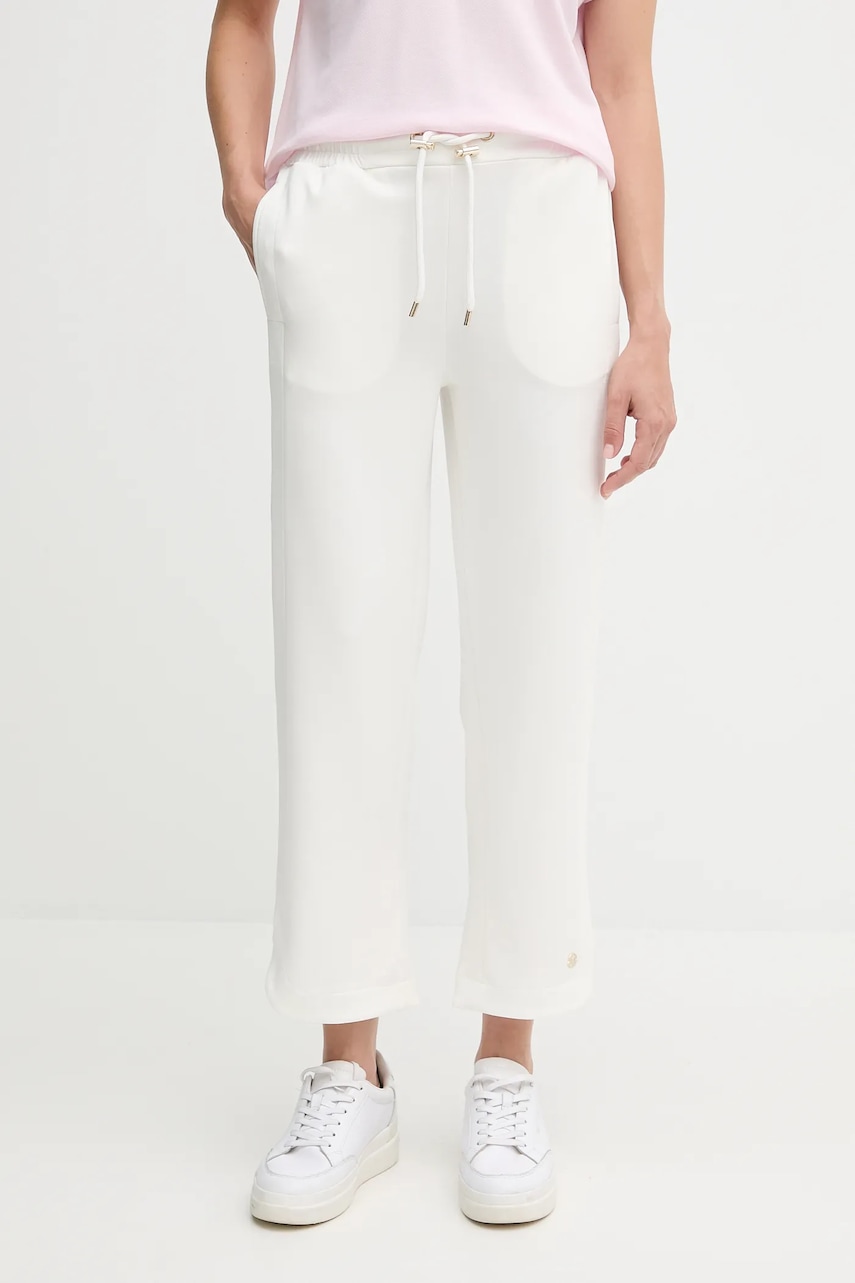 Joop! pantaloni de trening culoarea alb, uni, 30046252