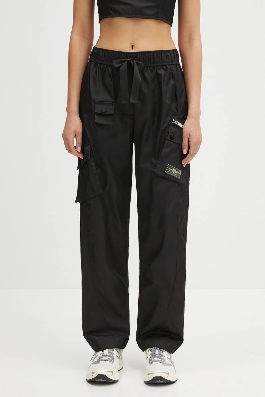 GANNI spodnie Duchesse Nylon Elasticated