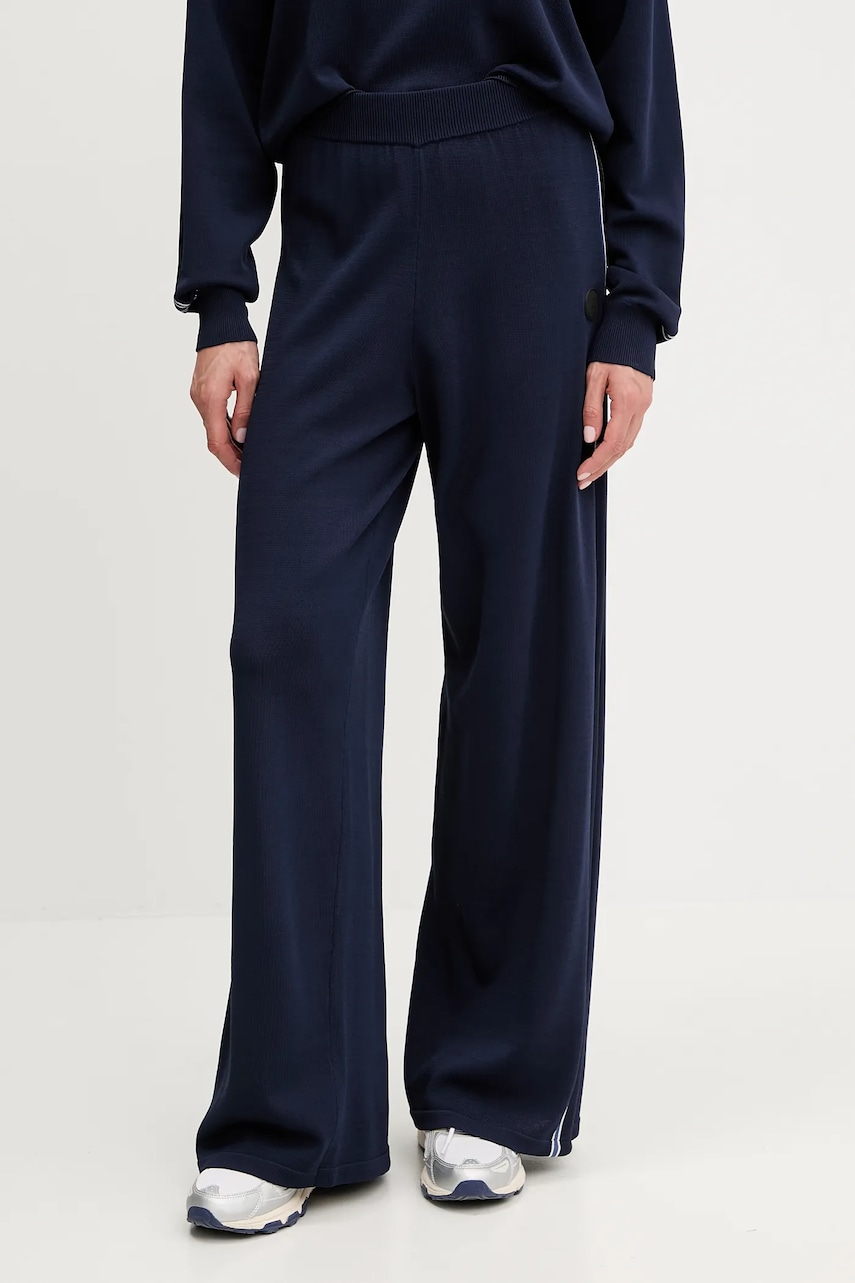 P.E Nation pantaloni de trening Retreat culoarea bleumarin, cu imprimeu, 251KP064