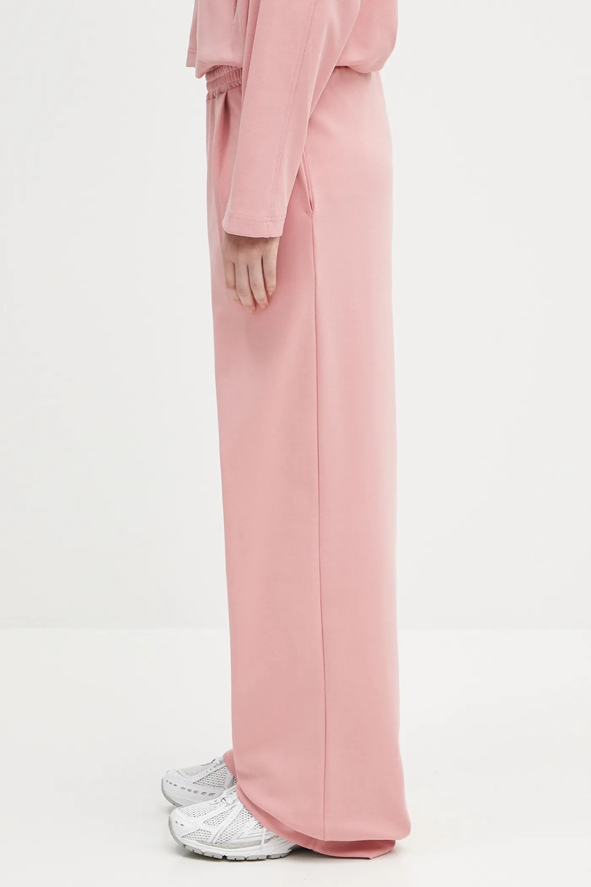 Спортивные штаны Pangaia DNA Double Jersey Pleated Trousers цвет розовый с принтом 10002356