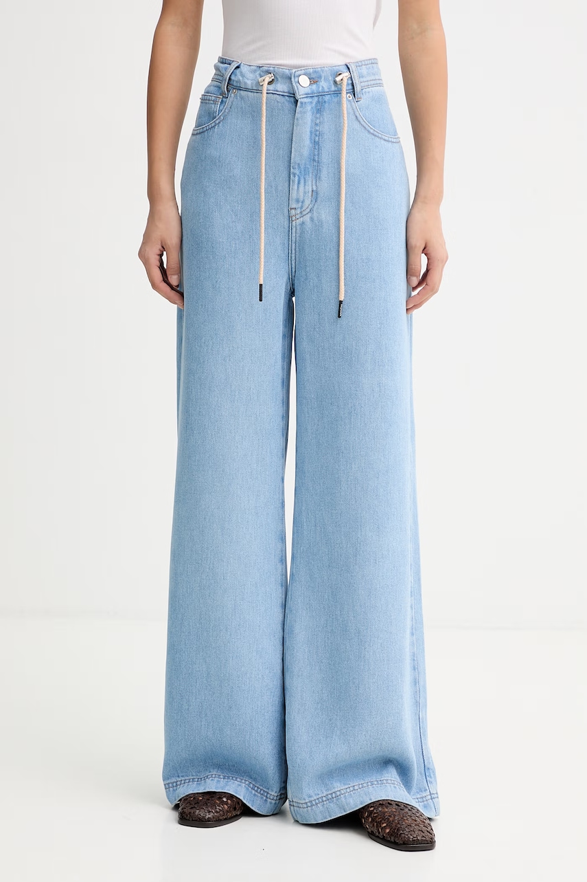 MUNTHE blugi wide leg pentru femei OBEY
